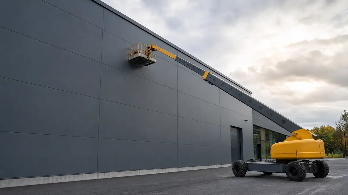 Boom Lifts jobsite access in Lansing